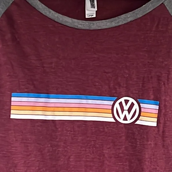 Pennant VW Strip Retro Baseball Tee - Picture 2 of 6